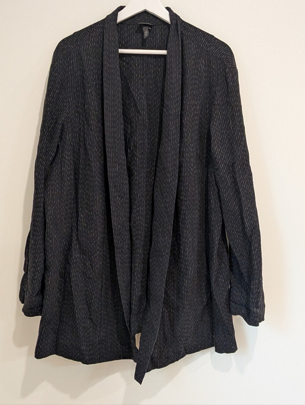 Eileen Fisher Classic Monastic Jacket/Cardigan Size 3X Minimalist Quiet Luxury